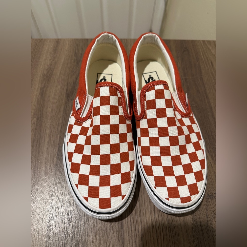 Burnt Orange Slip-On Vans